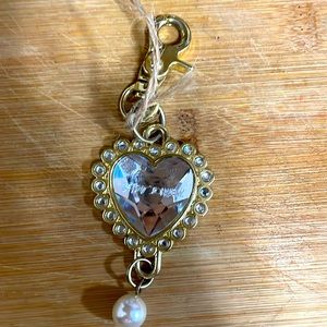Betsey Johnson heart key chain